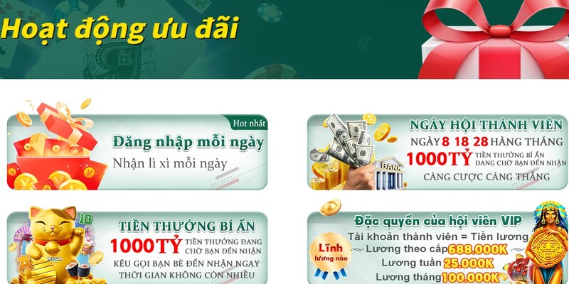 Bạt ngàn khuyến mãi cực sốc tại nhà cái uy tín hàng đầu